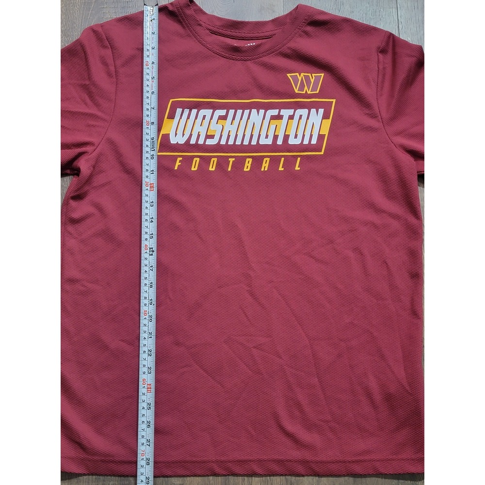 Washington Commanders NFL Team Apparel‎ Football T Shirt Burgundy Mens Large